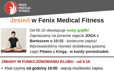 Jesień w Fenix Medical Fitness